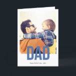 Simply Bold Father's day Greeting Card<br><div class="desc">A simple father's day card featuring typography.</div>