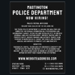 Simply Bold, Police Officer Law Recruitment Flyer<br><div class="desc">Simply Bold,  Police Officer Law Recruitment Flyer by The Business Card Store.</div>