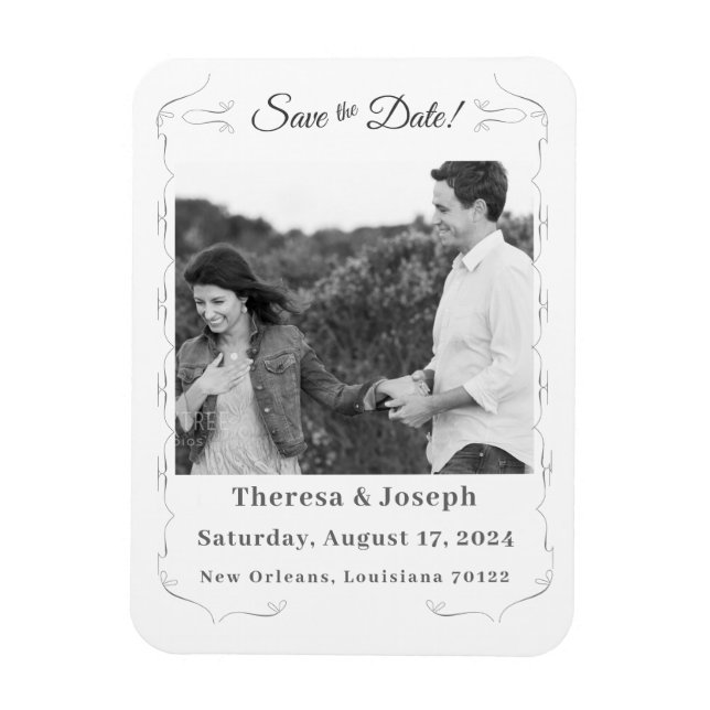 Simply Catholic Wedding Invitation Magnet (Vertical)
