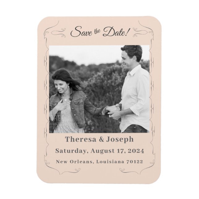 Simply Catholic Wedding Invitation Magnet (Vertical)