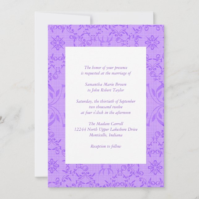 Simply Chic Wedding Invitations (Front)