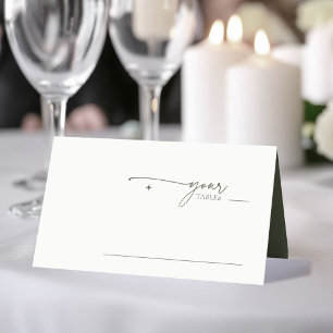 Simply Chic Wedding Table Pearl ID1046 Place Card