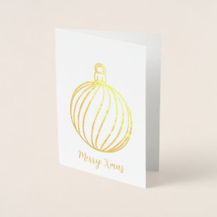 Simply Christmas Collection - Bauble Foil Card