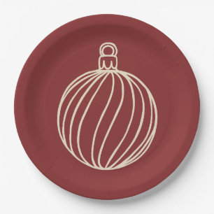 Simply Christmas Collection - Bauble Paper Plate