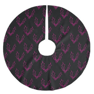 Simply Christmas Collection - Holly Brushed Polyester Tree Skirt