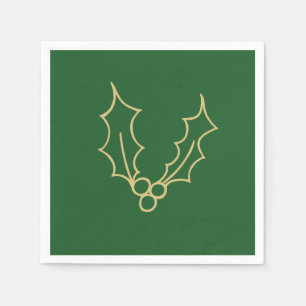 Simply Christmas Collection - Holly Napkin