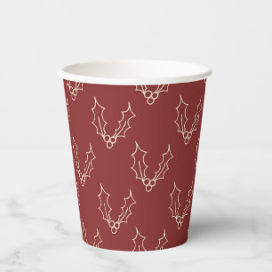 Simply Christmas Collection - Holly Paper Cups