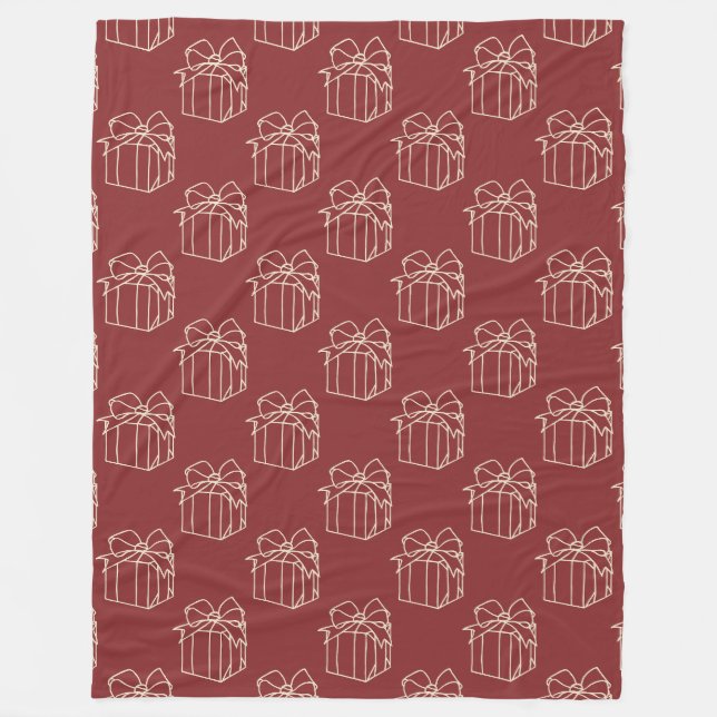 Simply Christmas Collection - Present Fleece Blanket (Front)