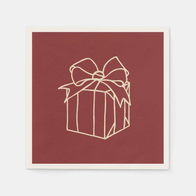 Simply Christmas Collection - Present Napkin (Front)