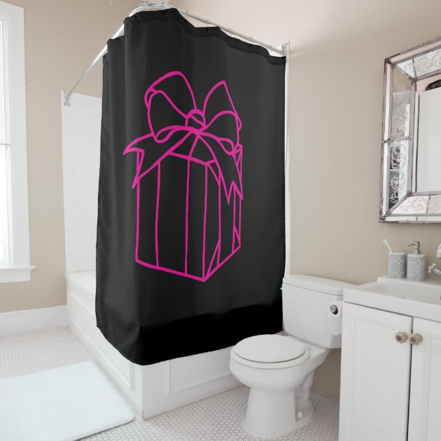 Simply Christmas Collection - Present Shower Curtain (In Situ)