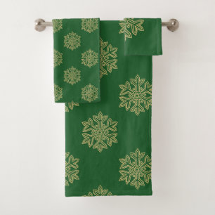 Simply Christmas Collection - Snowflake Bath Towel Set