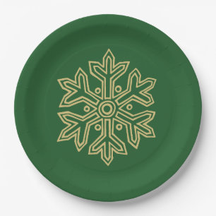 Simply Christmas Collection - Snowflake Paper Plate