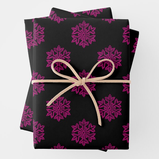 Simply Christmas Collection - Snowflake Wrapping Paper Sheet (In situ)