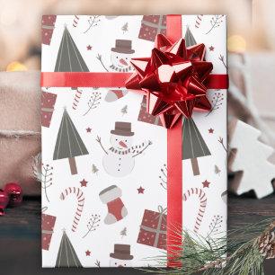 Simply Classic Country Christmas Nostalgic  Wrapping Paper