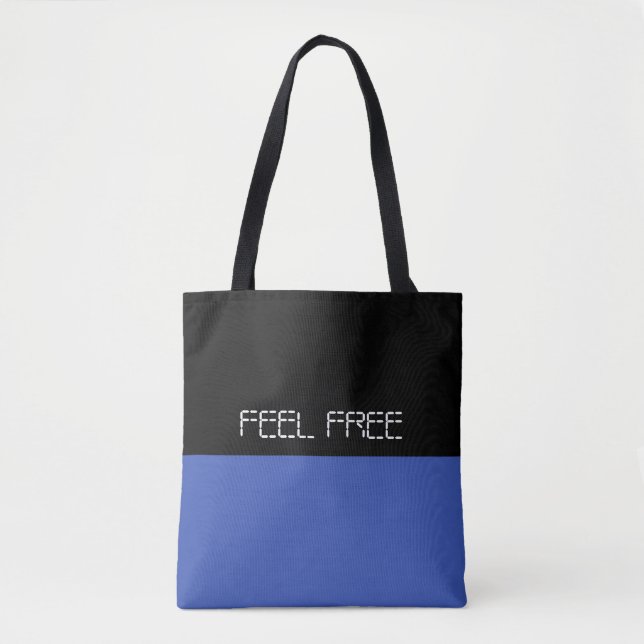 Simply colours BLUE & your Text Tote Bag (Front)