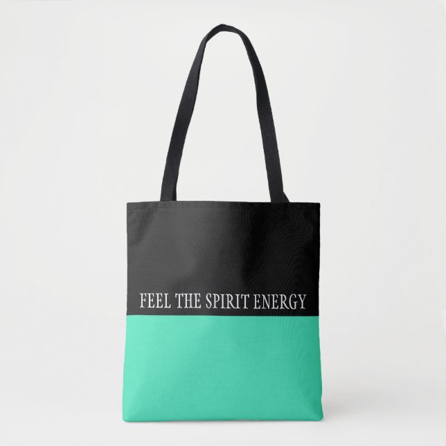 Simply colours MINT & your Text Tote Bag (Front)