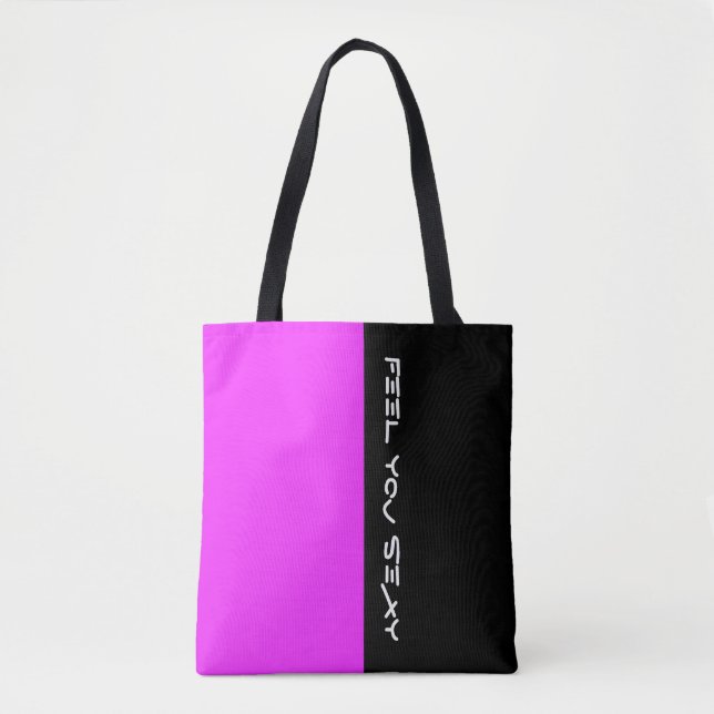 Simply colours PINK & your Text Tote Bag (Front)