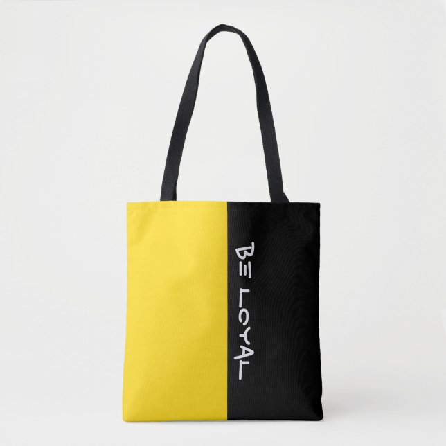 Simply colours SUN YELLOW & your Text Tote Bag (Front)