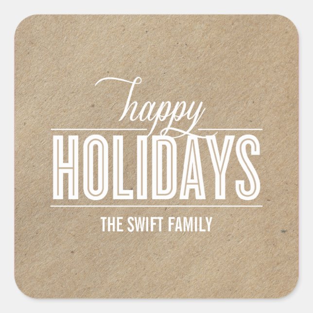 Simply Crafted Holiday Stickers (Front)
