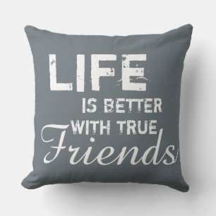 Simply design "only colours & sayings" cushion