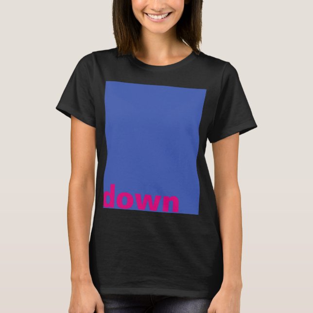 Simply design "rectangle blue down" + your ideas T-Shirt (Front)