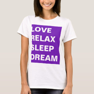 Simply design rectangle purple PHILOSOPHY OF LIFE T-Shirt
