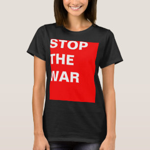 Simply design "rectangle red STOP THE WAR" T-Shirt