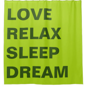 Simply design "rectangle spring green" shower curtain