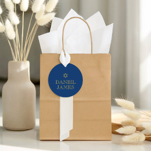 Simply Elegant Bar Mitzvah Personalised Favour Tags