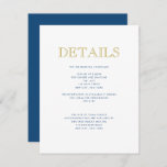 Simply Elegant Bar Mitzvah-Traditional Detail Card<br><div class="desc">Use the template form to personalise this card.  Change the colours,  fonts and layout using the advanced editing menus.</div>