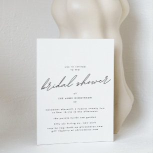 Simply Elegant Bridal Shower Invitation