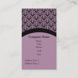 Simply Elegant Business Card, Lavender Card