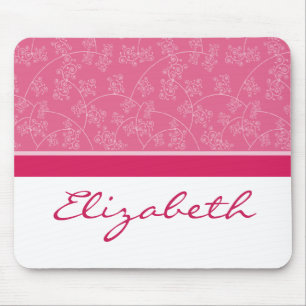 Simply Elegant Designer Custom Fuschia Mousepad