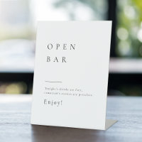 Simply Elegant Modern Wedding Open Bar