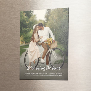 Simply Elegant Photo Save the Date Magnet Card
