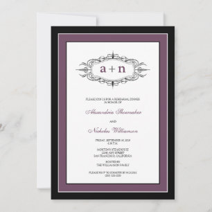 Simply Elegant Rehearsal Dinner Invitation (lilac)