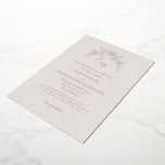 Simply Elegant Rose Gold Vintage<br><div class="desc">Simply Elegant Script Vintage. Wedding invitation.  Cream and rose gold foil.   Bride parents.</div>