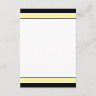 Simply Elegant RSVP Card (yellow/black)