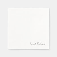 Simply Elegant Script Names White Wedding Cocktail