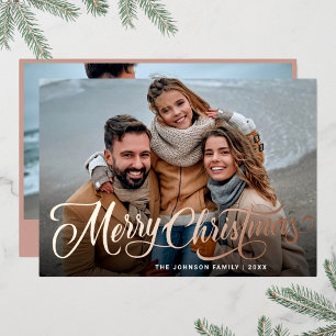 Simply Elegant Sparkle Christmas 2 PHOTO Rose Gold