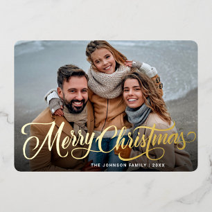Simply Elegant Sparkle Christmas PHOTO Gold