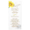 Simply Elegant Sunflower Wedding Program