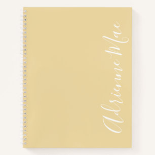 Simply Elegant Sunlight Ivory Personalised Notebook