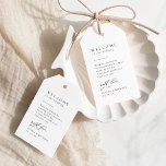 Simply Elegant Typography Modern Wedding Favour Gi Gift Tags<br><div class="desc">Elegant black and white minimalist typography design with stylish script and timeless serif font,  simple and clean. Great personalised welcome favour tags for minimalist wedding,  modern wedding and classic wedding. 
See all the matching pieces in collection</div>