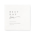 Simply Elegant Typography Modern Wedding Napkins