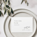 Simply Elegant Typography Modern Wedding Thank You<br><div class="desc">Elegant black and white minimalist typography design with stylish with love script and timeless serif font,  simple and clean. Great wedding thank you cards for minimalist wedding,  modern wedding and classic wedding. 
See all the matching pieces in collection.</div>