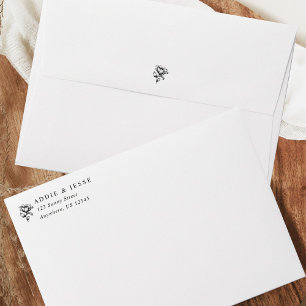 Simply Elegant Wedding 5x7 Envelope