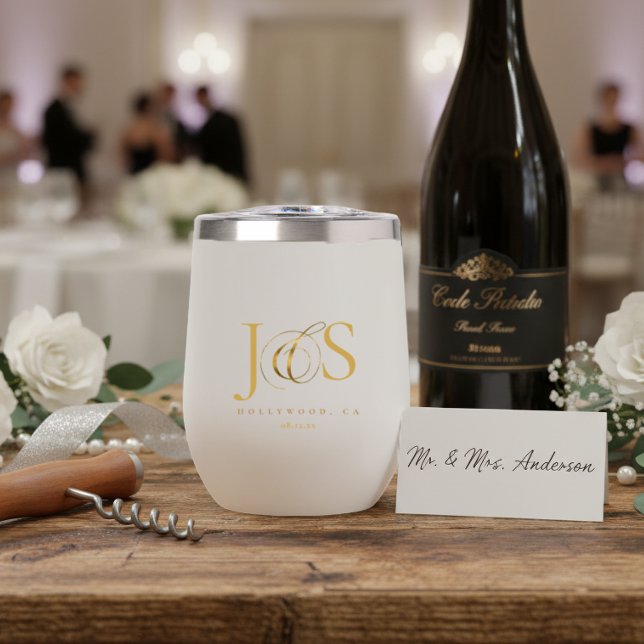 Simply Elegant Wedding Initials Gold ID1022 (Creator Uploaded)