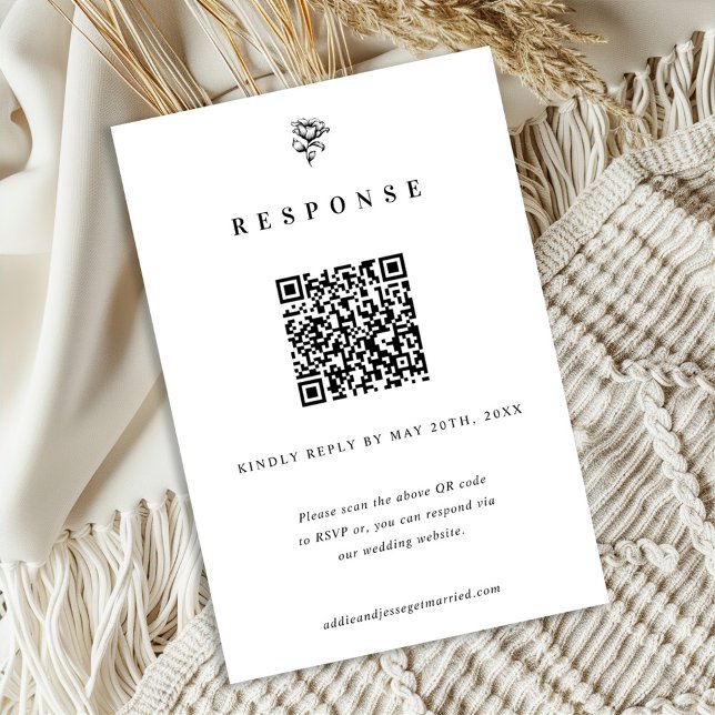 Simply Elegant Wedding RSVP Card (Creator Uploaded)