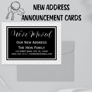 Simply Elegant We've Moved Change Of Address Announcement